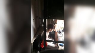 体育大学生宿舍打飞机被偷拍